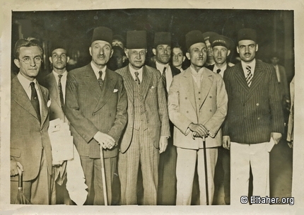 1937 - Amin Tamimi and Amin Abdel-hadi visiting Cairo